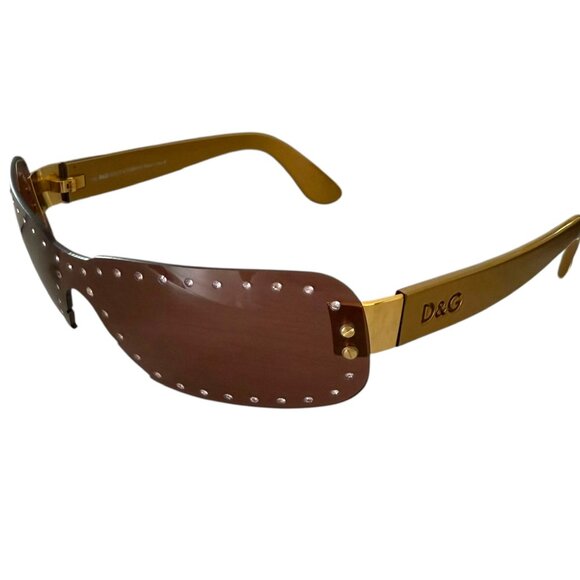 Y2K Dolce & Gabbana Crystal sunglasses 2000s VTG - Picture 3 of 11